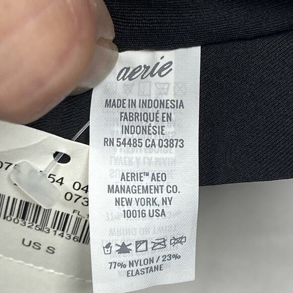 Aerie Bandeau Bikini Top Womens Size Small NWT Gold Strap Keyhole Removable Pad - Picture 5 of 6